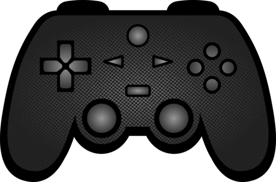 video game controller isolated