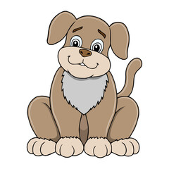 puppy vector illustration