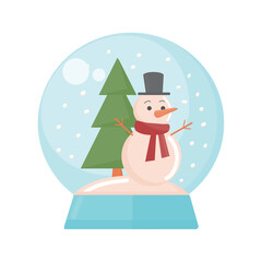 Snow globe icon clipart avatar logotype isolated vector illustration