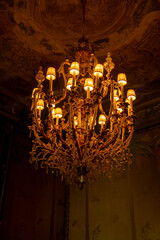 chandelier in the church