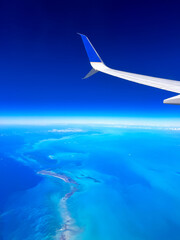 view from an airplane window