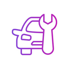 Obraz premium Car Service Icon Design Template