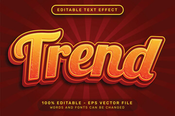 trend 3d text effect and editable text effect