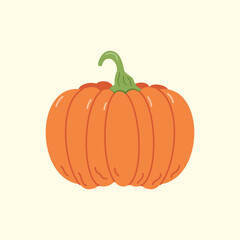 Pumpkin Flat illustration, autumn harvest, farming illustration