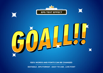 Goal Text effects for football world cup