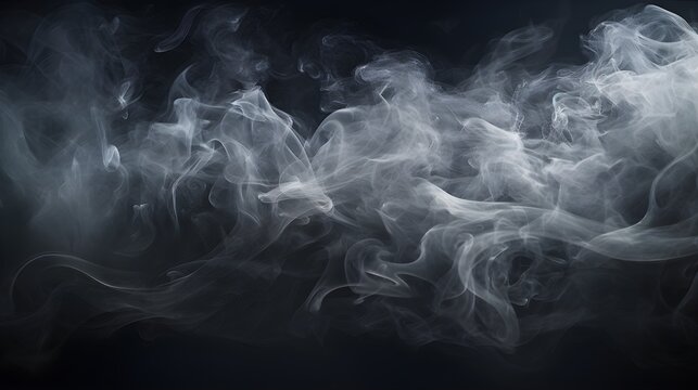 Abstract Smoke Background, Swirling and Billowing Fog Mysterious Concept.