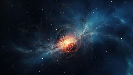 Spiral galaxy, interstellar scenery, galaxies, planets, space, futuristic world, space world,...