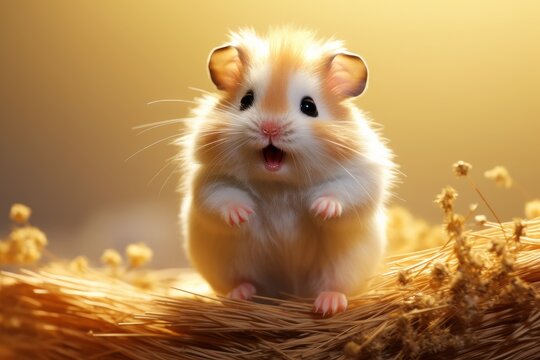 Premium Photo  A hamster's life generative ai