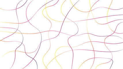 Random line pattern background. Decorative pattern with tangled curved lines. Random chaotic lines abstract geometric pattern vector background.	

