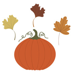 Autumn and Fall Season Theme Simple and Cute Vector Arts