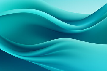 Fototapeta premium Ocean Bliss: Soft Aqua Waves Background - Modern, Tranquil, and Elegant Illustration of Calm Sea form Textures, Ideal for Relaxation, Design, and Serene Atmospheres