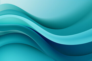 Ocean Bliss: Soft Aqua Waves Background - Modern, Tranquil, and Elegant Illustration of Calm Sea form Textures, Ideal for Relaxation, Design, and Serene Atmospheres