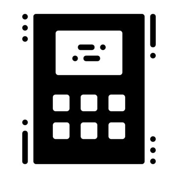 A calculator icon representing accounting or mathematical calculations