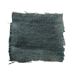 a piece of blue jeans fabric