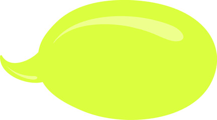 Yellow Speech bubble, speech balloon,