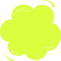 Yellow Speech bubble, speech balloon,