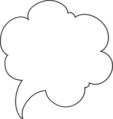 White Speech bubble, speech balloon,