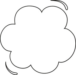 White Speech bubble, speech balloon,