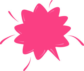 Pink Speech bubble, speech balloon,
