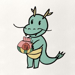 갑진년 일러스트 & 캘리그라피