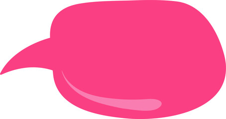 Pink Speech bubble, speech balloon,