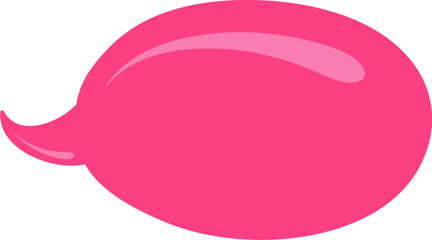Pink Speech bubble, speech balloon,