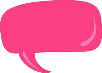 Pink Speech bubble, speech balloon,