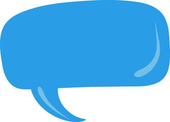 Blue Speech bubble, speech balloon,