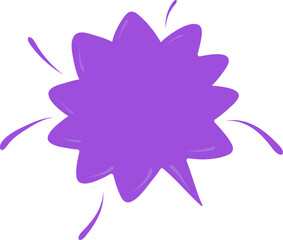 Purple Speech bubble, speech balloon,