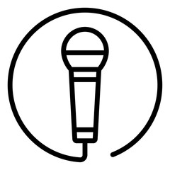 円形のマイクアイコン