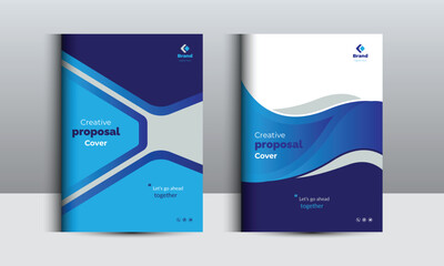 Business Proposal Cover Design Template Concepts Adept for multipurpose Projects