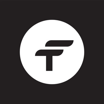 letter T and F logo design simple.