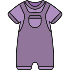 Baby Clothing Illustration Collection Flat Style Illustration PNG Transparent Background
