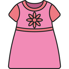 Baby Clothing Illustration Collection Flat Style Illustration PNG Transparent Background
