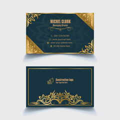 Naklejka premium Luxury Buisness Card Design Template