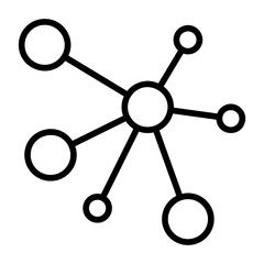 Chemical compound, molecular structure, particle, molecular unit, molecular entity icon and easy to edit.