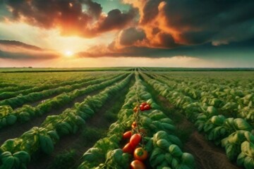 Fototapeta na wymiar vegetables on a field
