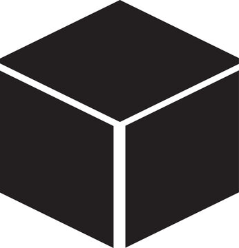 Cube design. Cube vector icon.