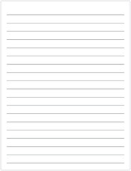 Notebook page design. Notebook paper vector design.