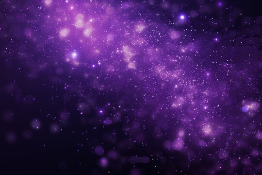 Abstract purple sparkle particles background © Denis