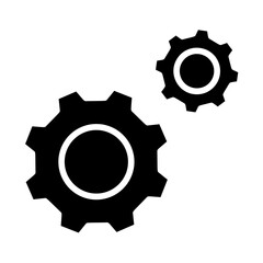 Gear, cog, sprocket, gearwheel, toothed wheel icon and easy to edit.