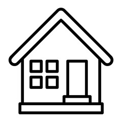 Dwelling, residence, abode, household, living place icon and easy to edit.