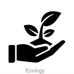 Ecology and nature icon concept