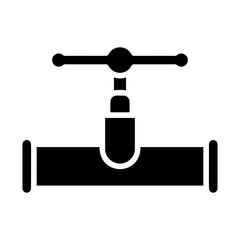 Control valve, regulating valve, shutoff valve, flow valve, stopcock icon and easy to edit.