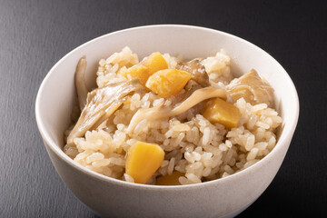 栗と舞茸の炊き込みご飯