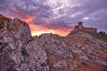 Fototapeta premium the medieval fortress of Enisala