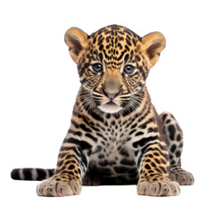 baby leopard,leopard cub isolated on transparent background,transparency 