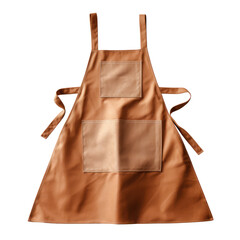 brown apron isolated on transparent background,transparency 