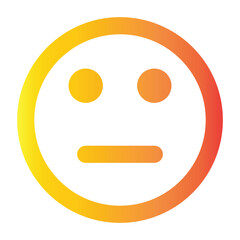 neutral face emoticon