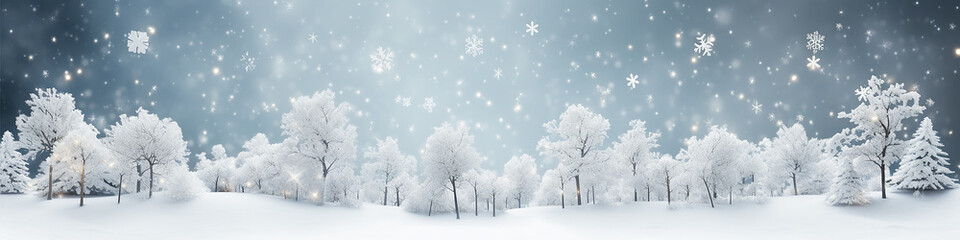 snowflakes falling abstract design background.